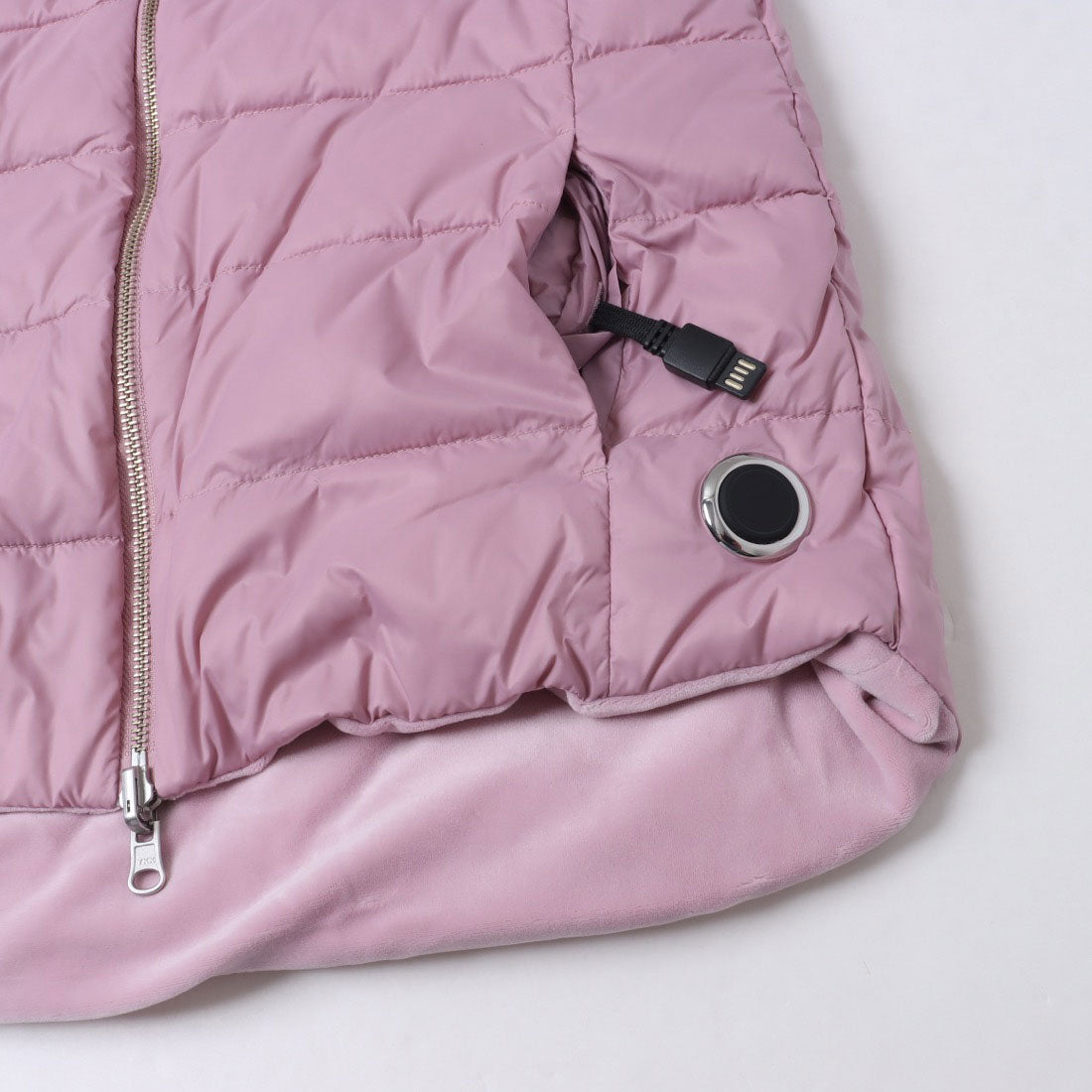 ドゥクラッセ DoCLASSE Doヒート・超快温ベスト (ベイビーピンク) ベイビーピンク