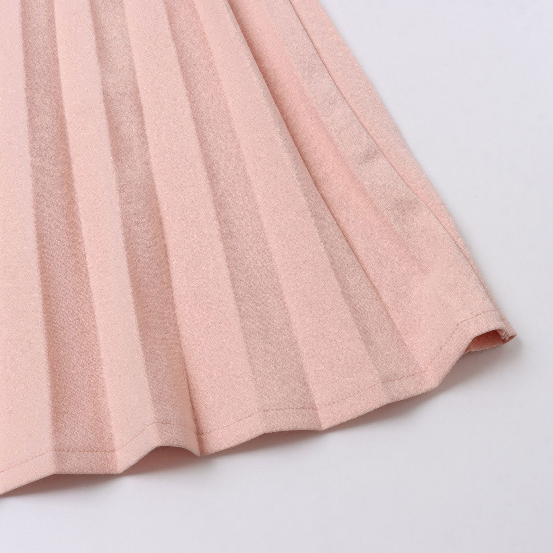 ドゥクラッセ DoCLASSE カットジョーゼット・細プリーツスカート (ライトコーラル) ライトコーラル