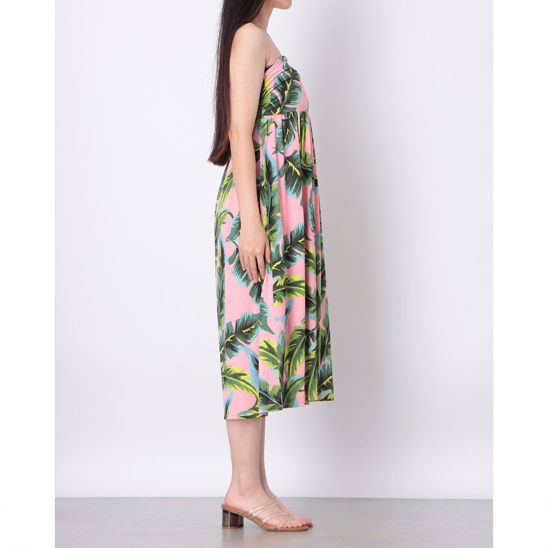 ドゥクラッセ DoCLASSE UVスラブ・2WAYワンピスカート (ピンク・パターン) ピンク・パターン