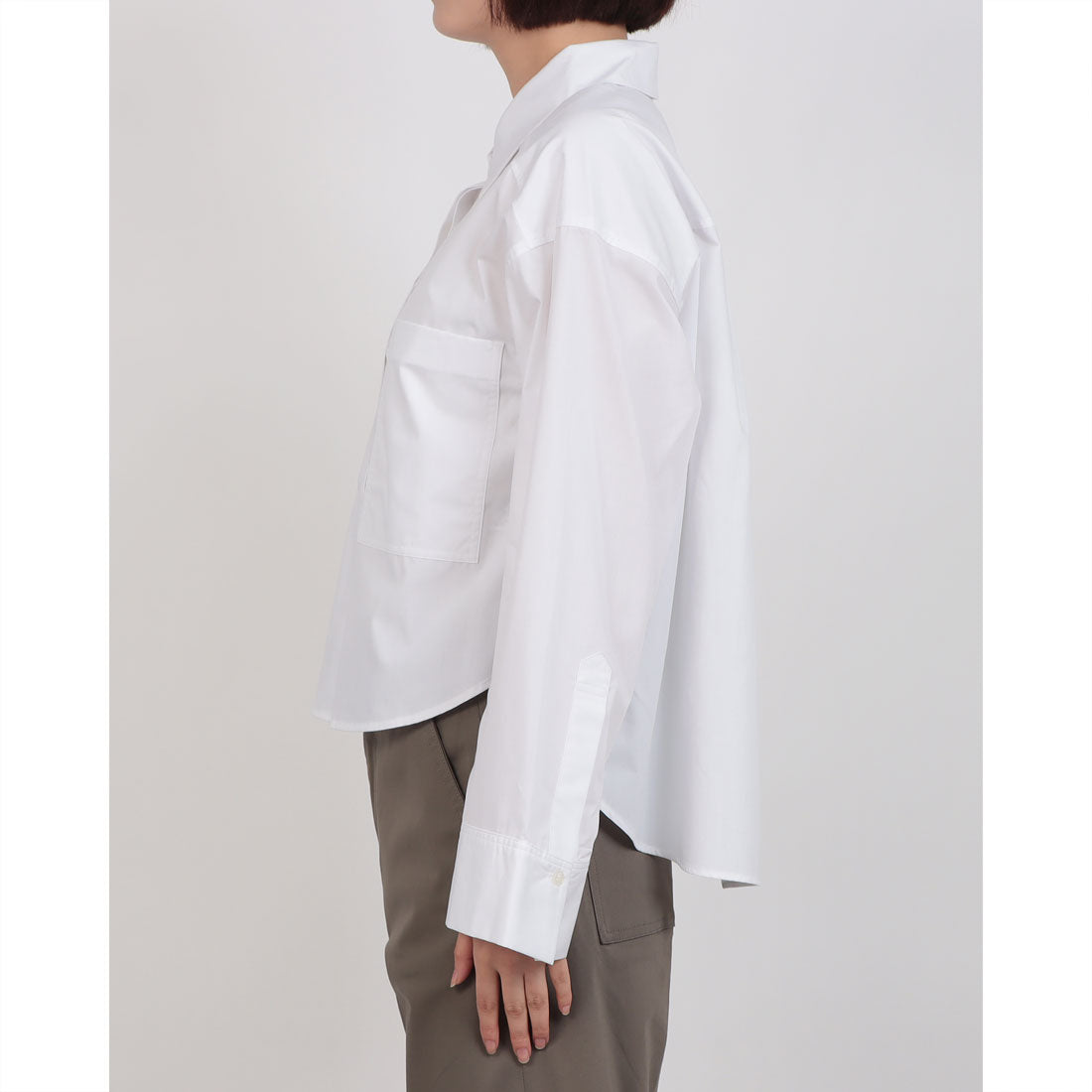 ドゥクラッセ DoCLASSE ワイドスリーブ・シャツジャケット (オフホワイト) オフホワイト