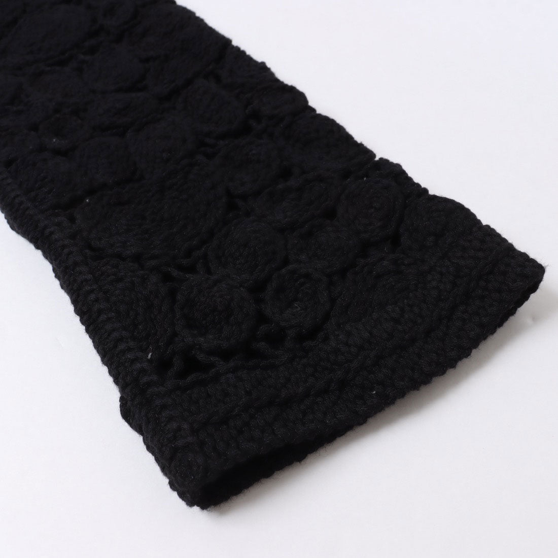 ドゥクラッセ DoCLASSE エンブロイダリーニット・カーデジャケット (ブラック) ブラック