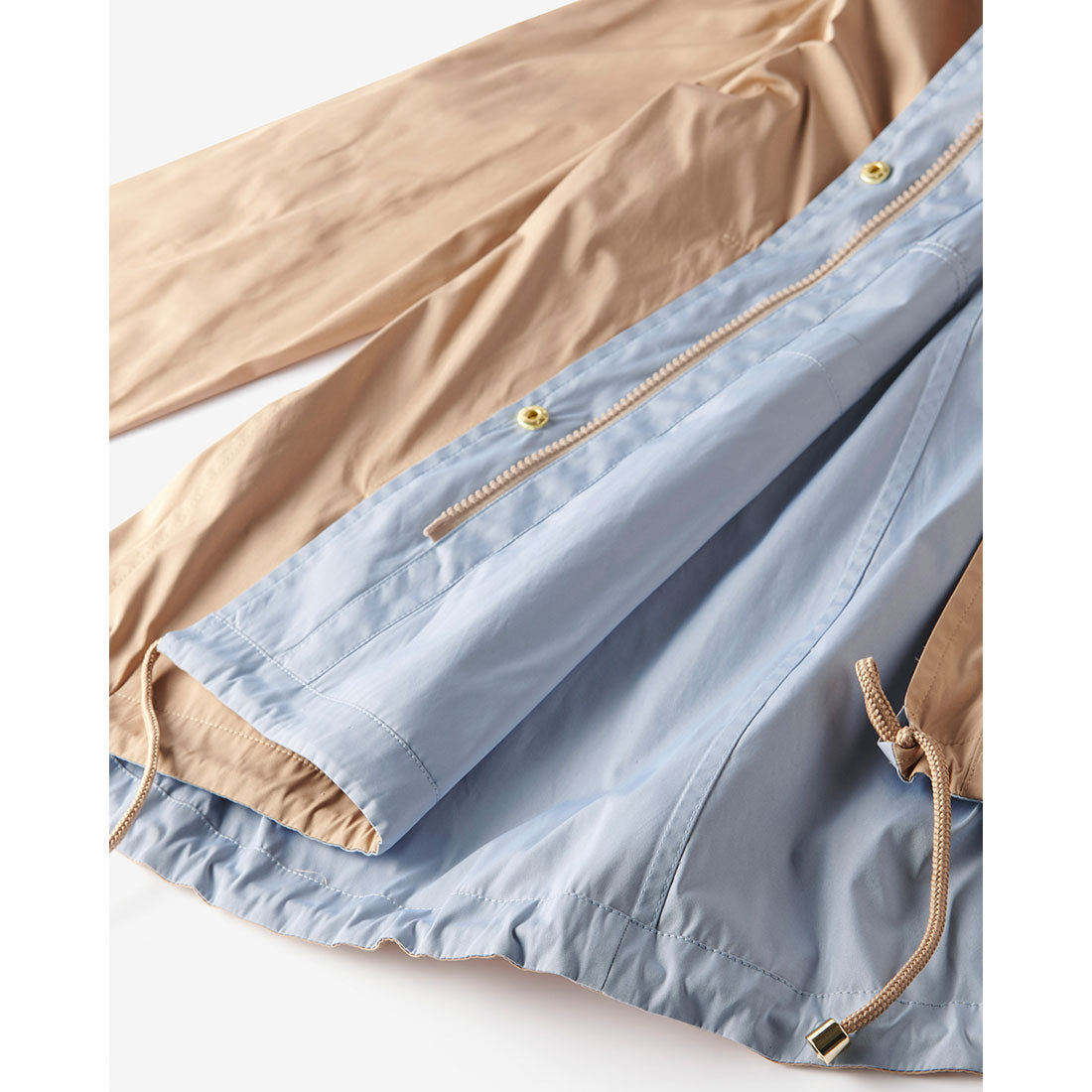 ドゥクラッセ DoCLASSE 二重織リバーシブル・パーカー