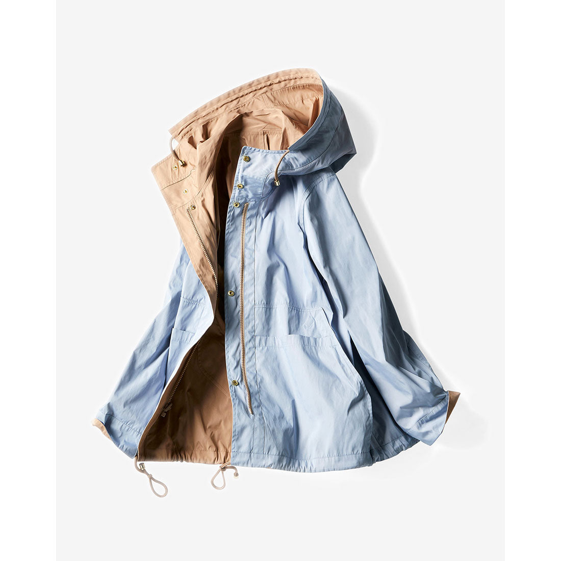 ドゥクラッセ DoCLASSE 二重織リバーシブル・パーカー