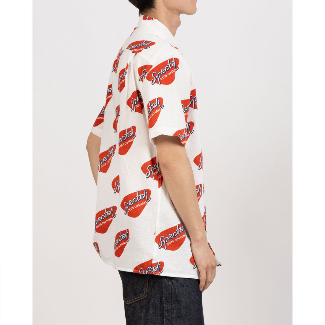 デウスエクスマキナ Deus ex Machina スペクタースタンプSSシャツ シャツ (ヴィンテージホワイト) ヴィンテージホワイト