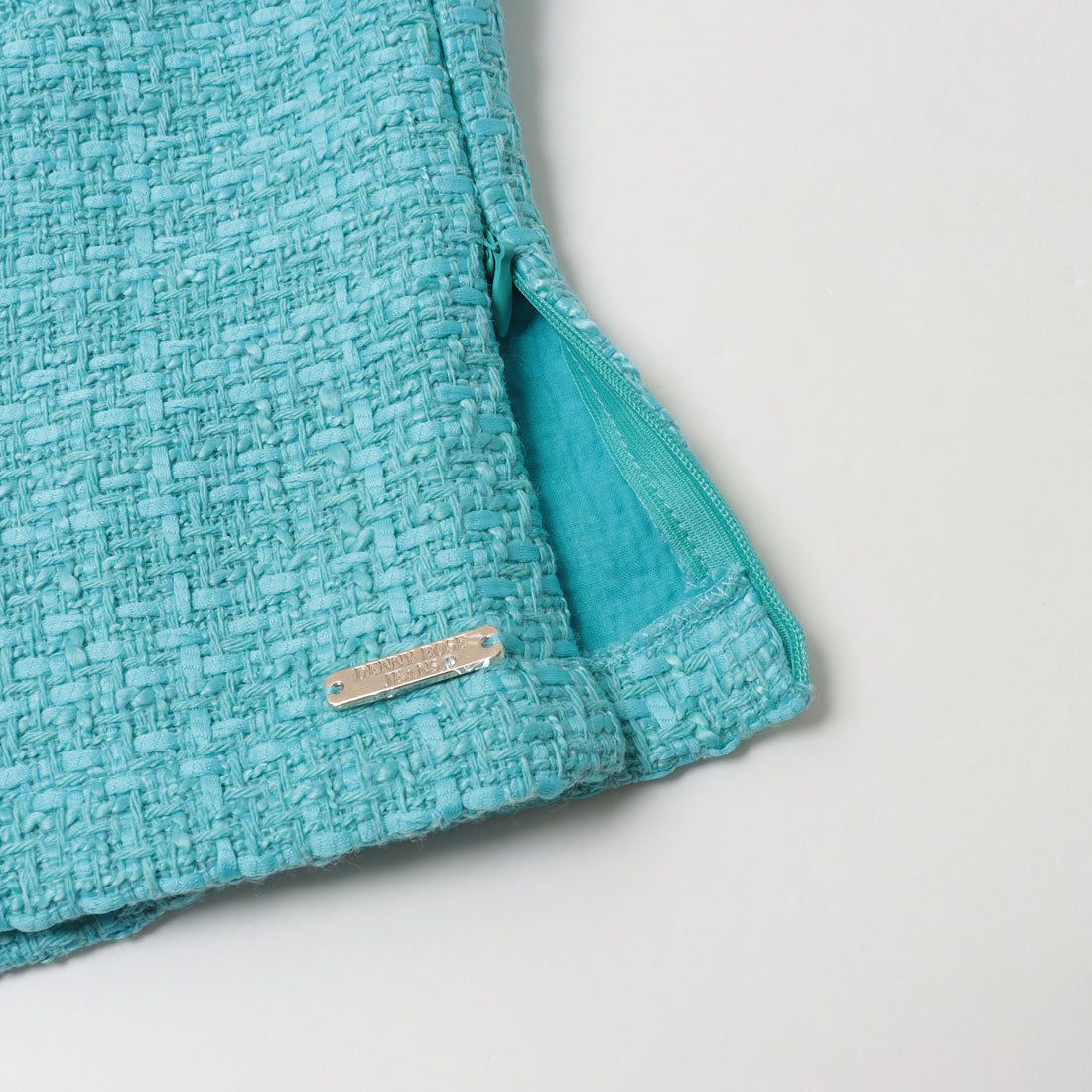 デニーローズ DENNY ROSE ツイード切替デザインTOPS (BLUE) BLUE