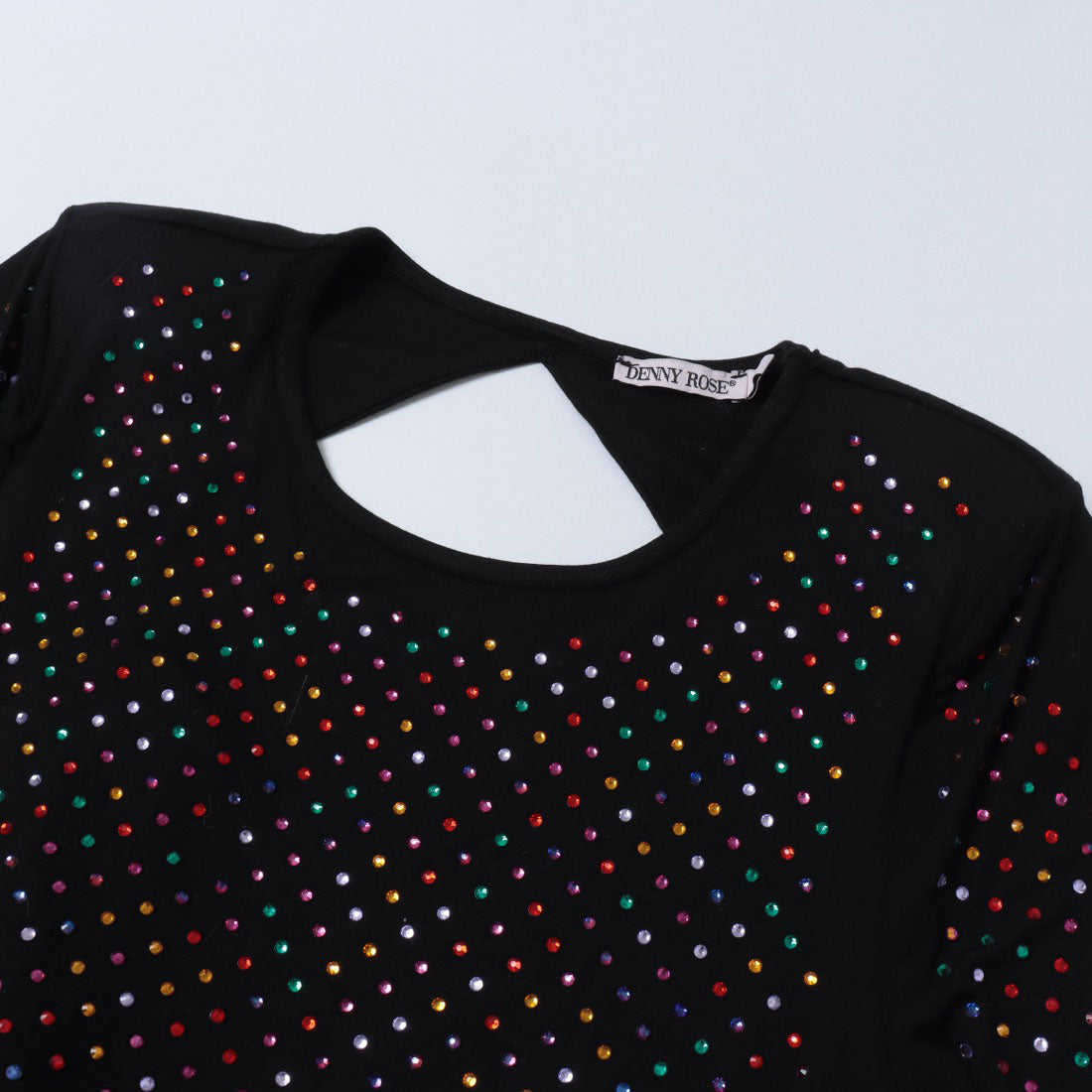 デニーローズ DENNY ROSE カラービジューポイントロングドレス (BLACK) BLACK