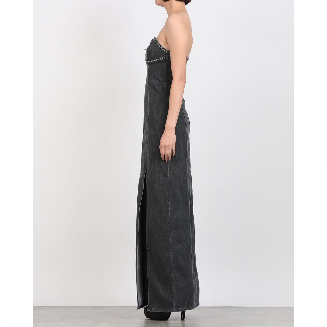 デニーローズ DENNY ROSE スタッズポイントdenimベアOP (BLACK) BLACK