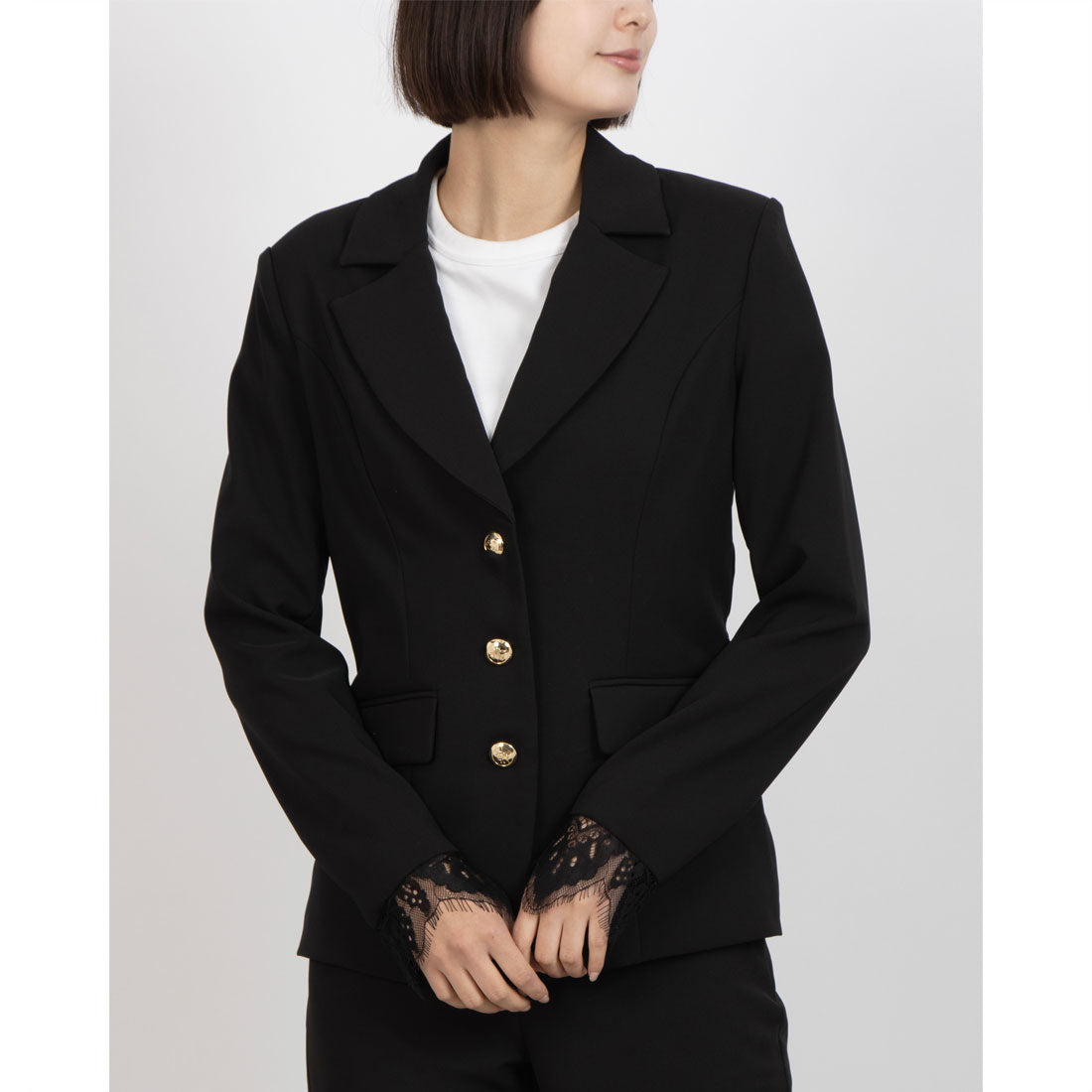 デニーローズ DENNY ROSE レースポイントJK (BLACK) BLACK