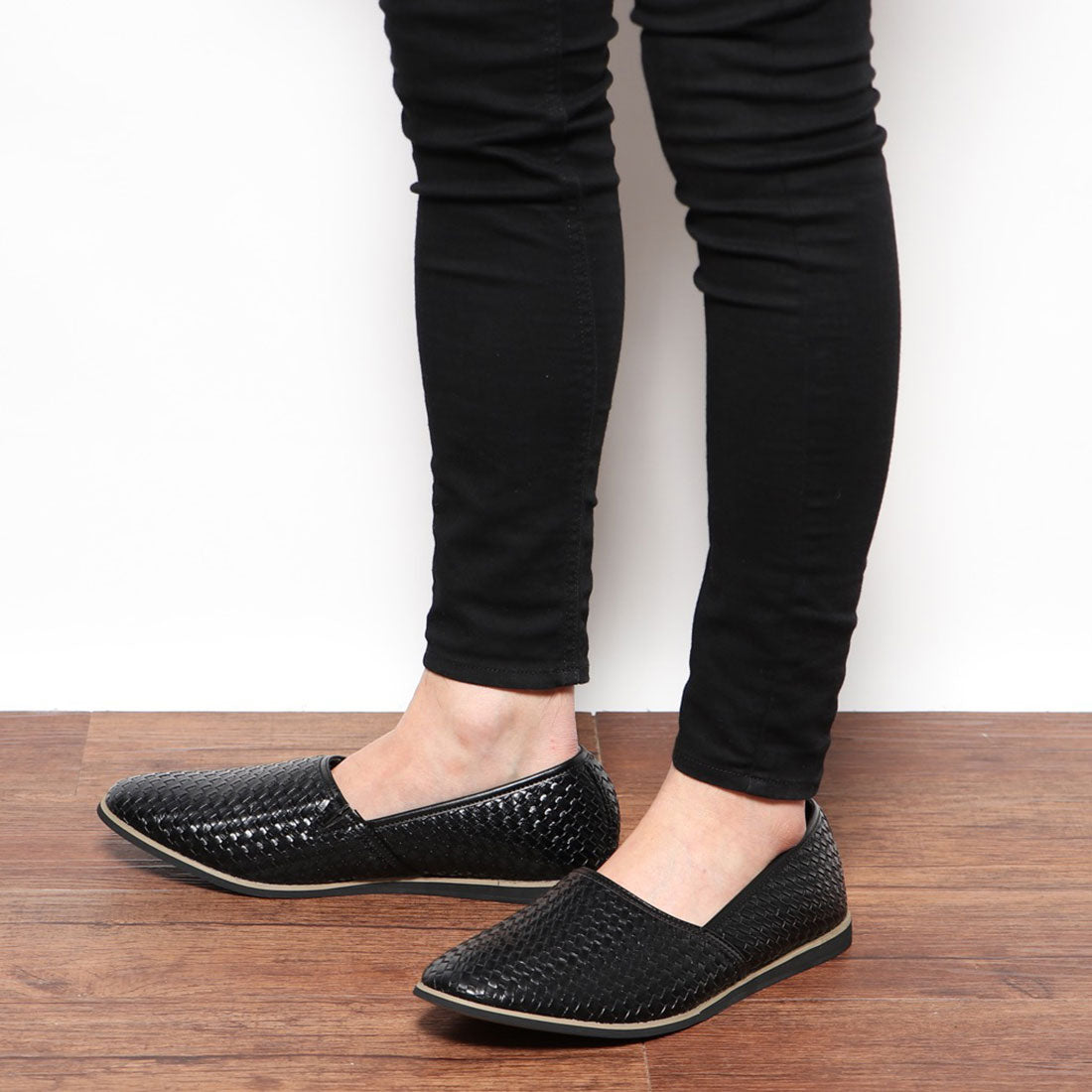 SFW Dedes Intrecciato style slip-on shoes/5118