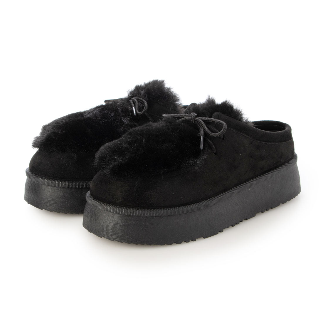 デデス Dedes 厚底チロリアンファーシューズ / 6412 (ブラック) ブラック