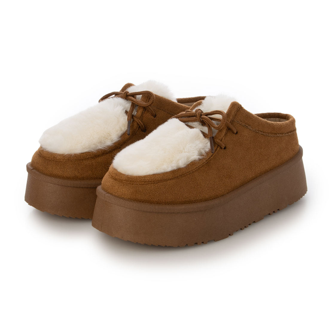 デデス Dedes 厚底チロリアンファーシューズ / 6412 (ブラウン) ブラウン