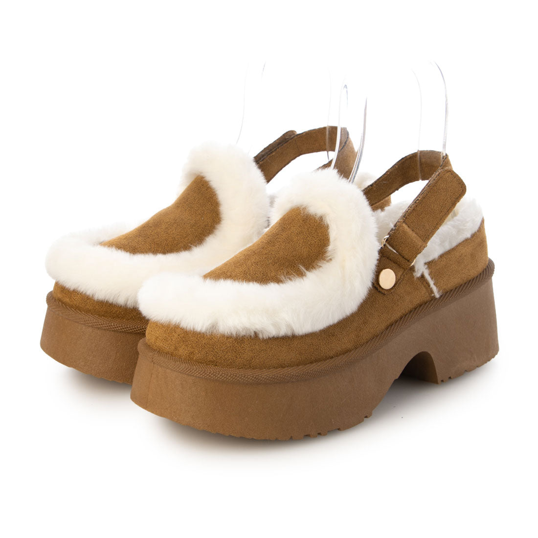 デデス Dedes 厚底バックベルトファースリッポンシューズ / 6423 (ブラウン) ブラウン