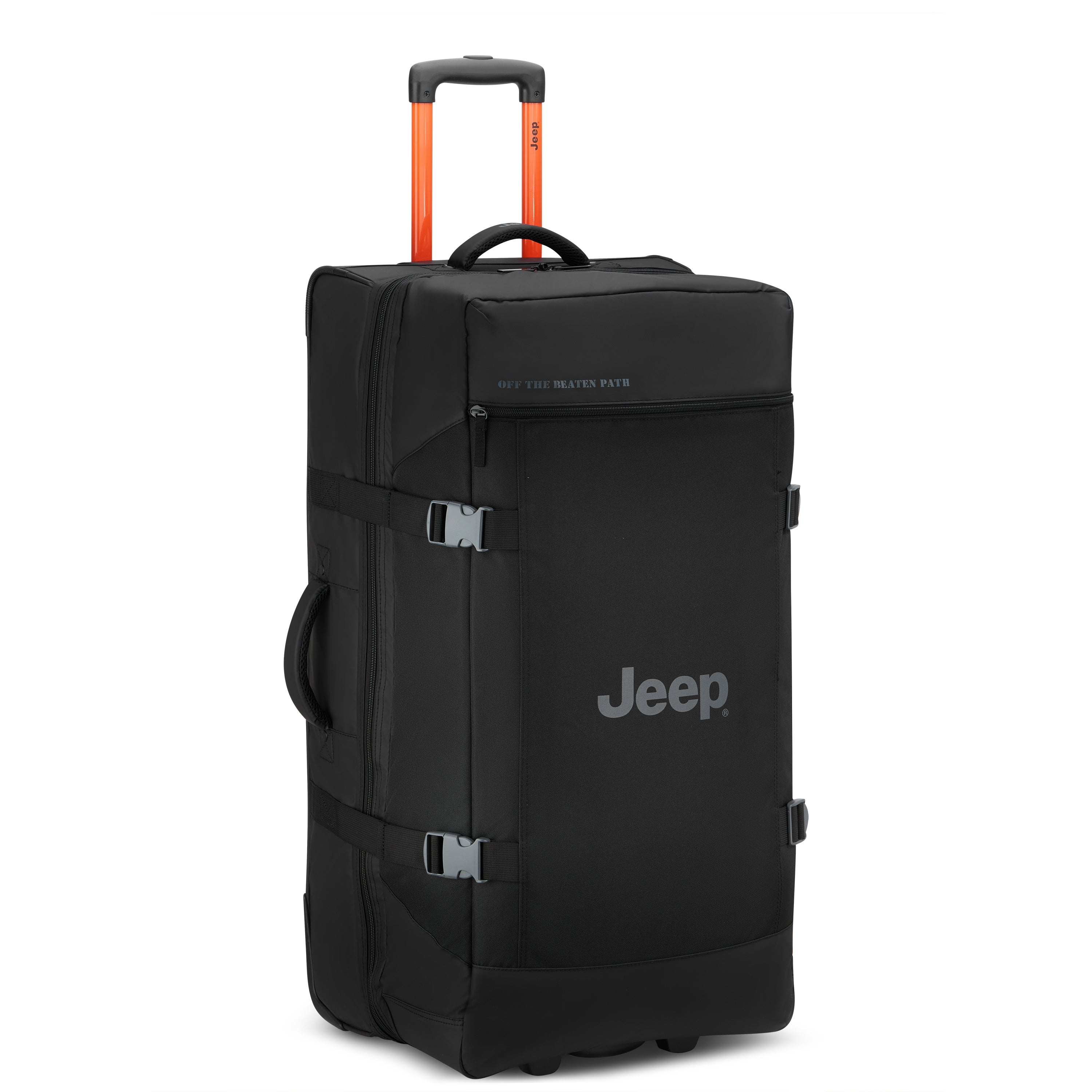 デルセー DELSEY PARIS JEEP JS007C 82 2W TR DUFFLE ジープ スーツケース 116L Lサイズ 軽量 防水 ソフトキャリーケース 国際保証付 (BLACK) BLACK