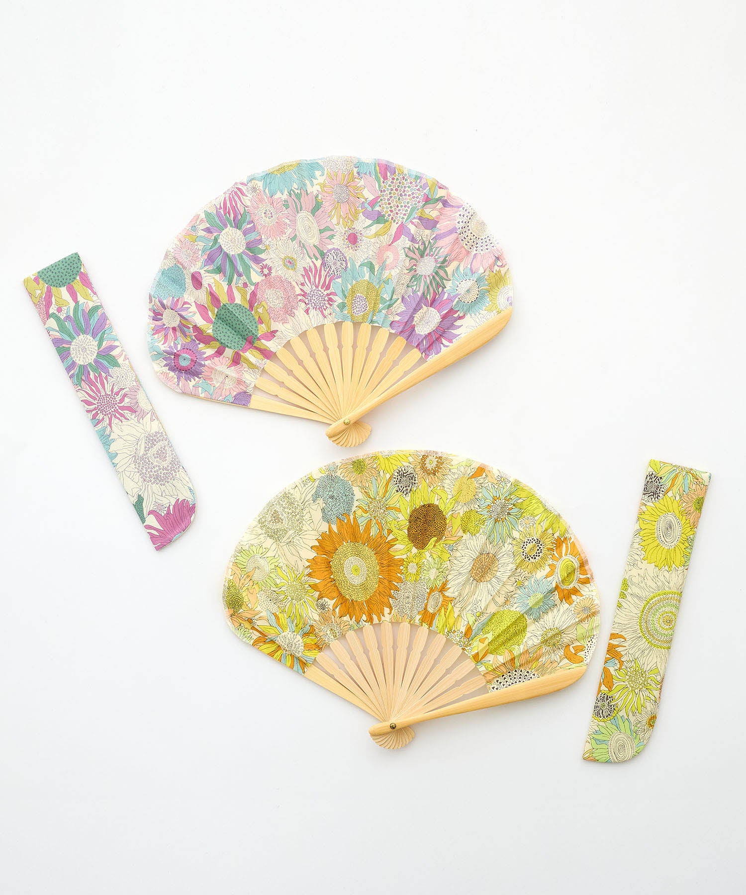 デコイ DECOY リバティプリント扇子 (イエロー) イエロー