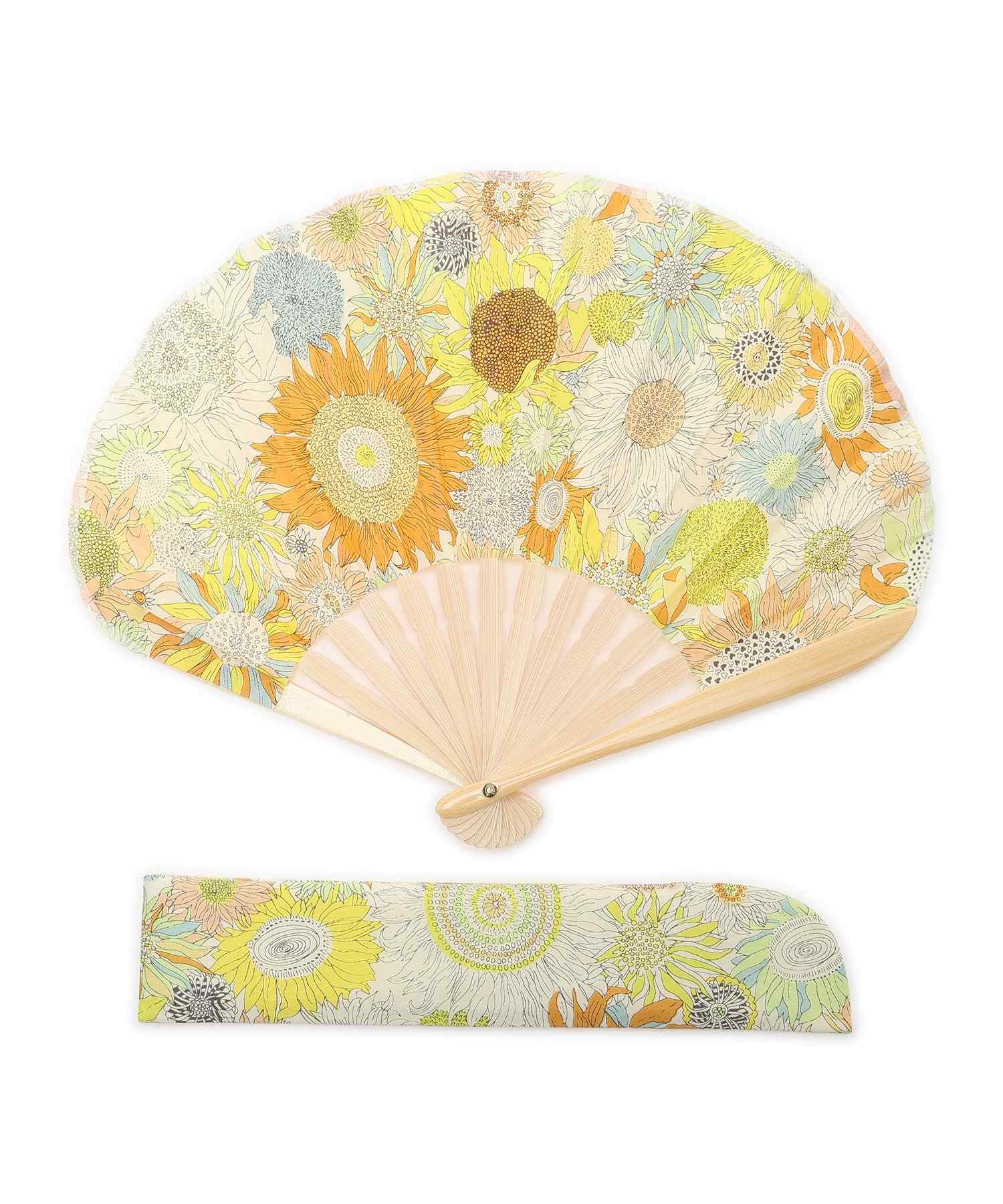 デコイ DECOY リバティプリント扇子 (イエロー) イエロー