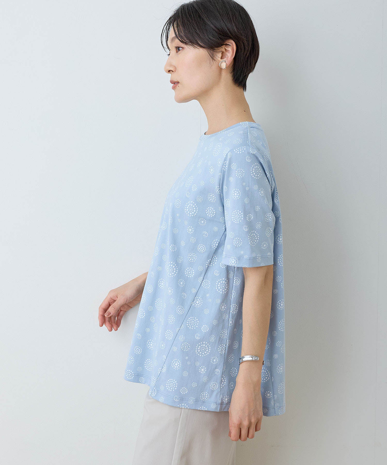 デコイ DECOY 【ひやさら】【UVカット】【友桝飲料コラボ】ドットロゴプリントTシャツ (ホワイト) ホワイト