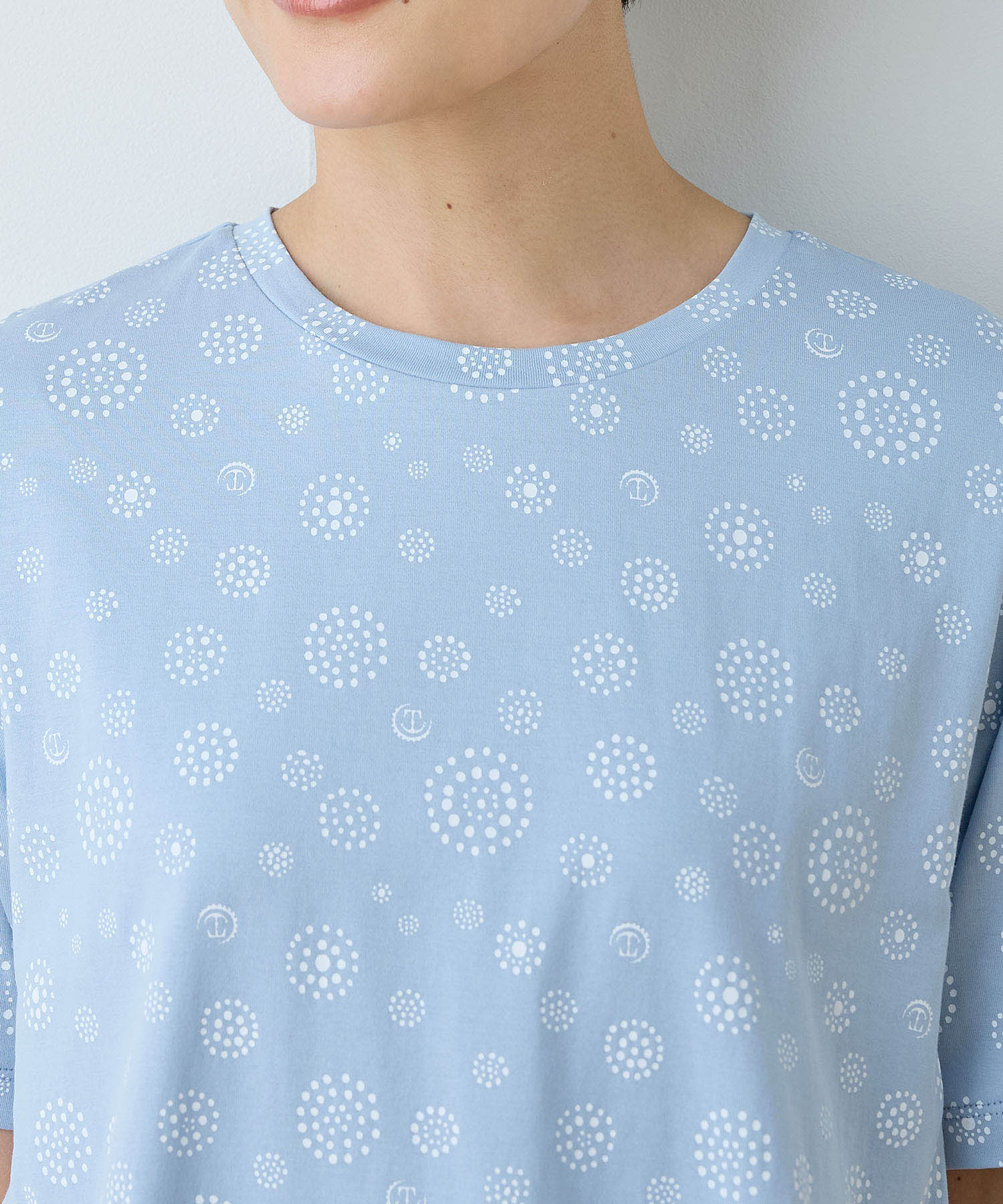 デコイ DECOY 【ひやさら】【UVカット】【友桝飲料コラボ】ドットロゴプリントTシャツ (ホワイト) ホワイト