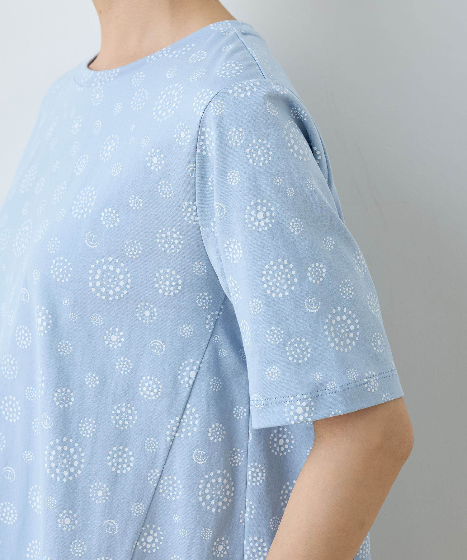 デコイ DECOY 【ひやさら】【UVカット】【友桝飲料コラボ】ドットロゴプリントTシャツ (ホワイト) ホワイト