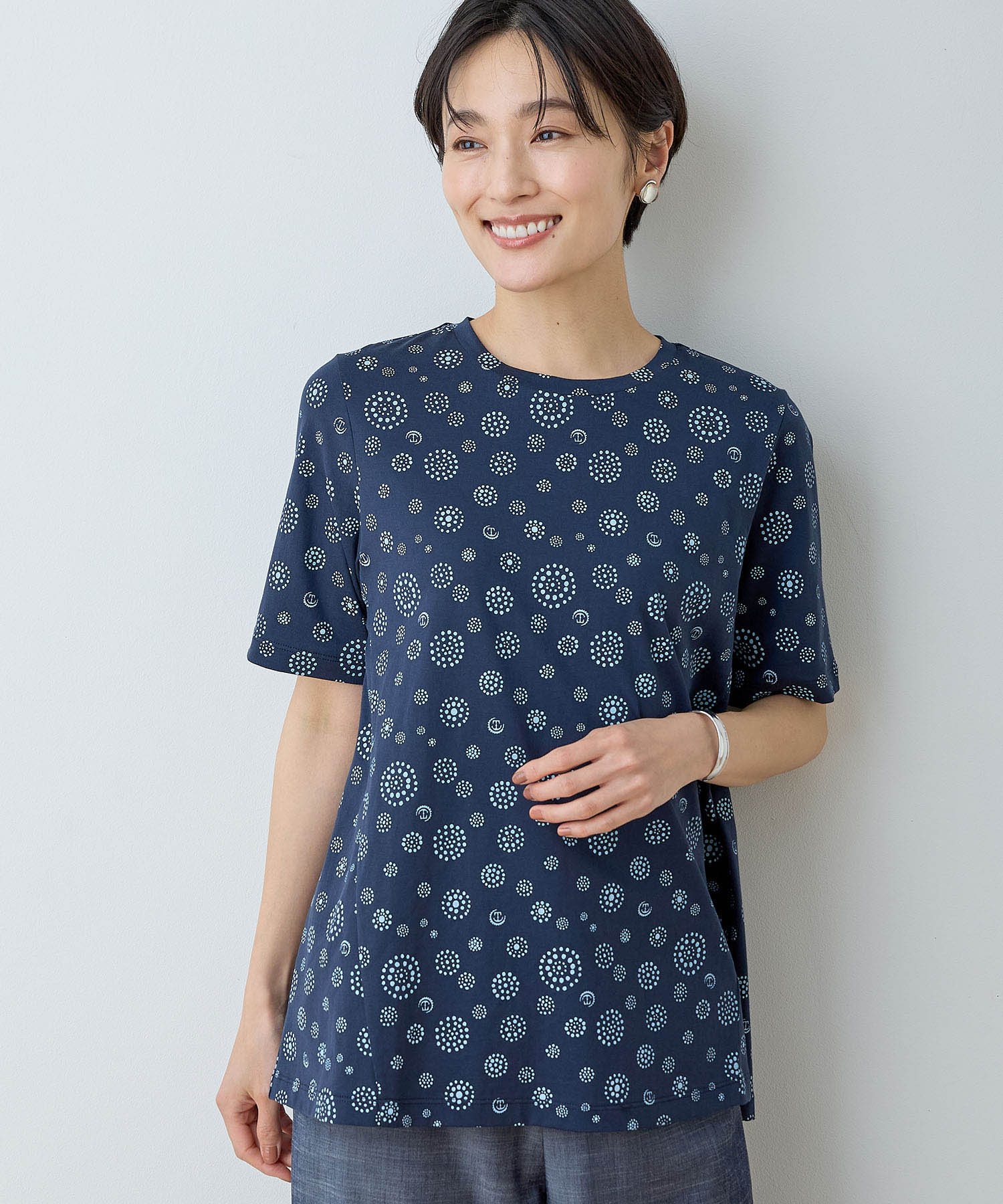 デコイ DECOY 【ひやさら】【UVカット】【友桝飲料コラボ】ドットロゴプリントTシャツ (ホワイト) ホワイト