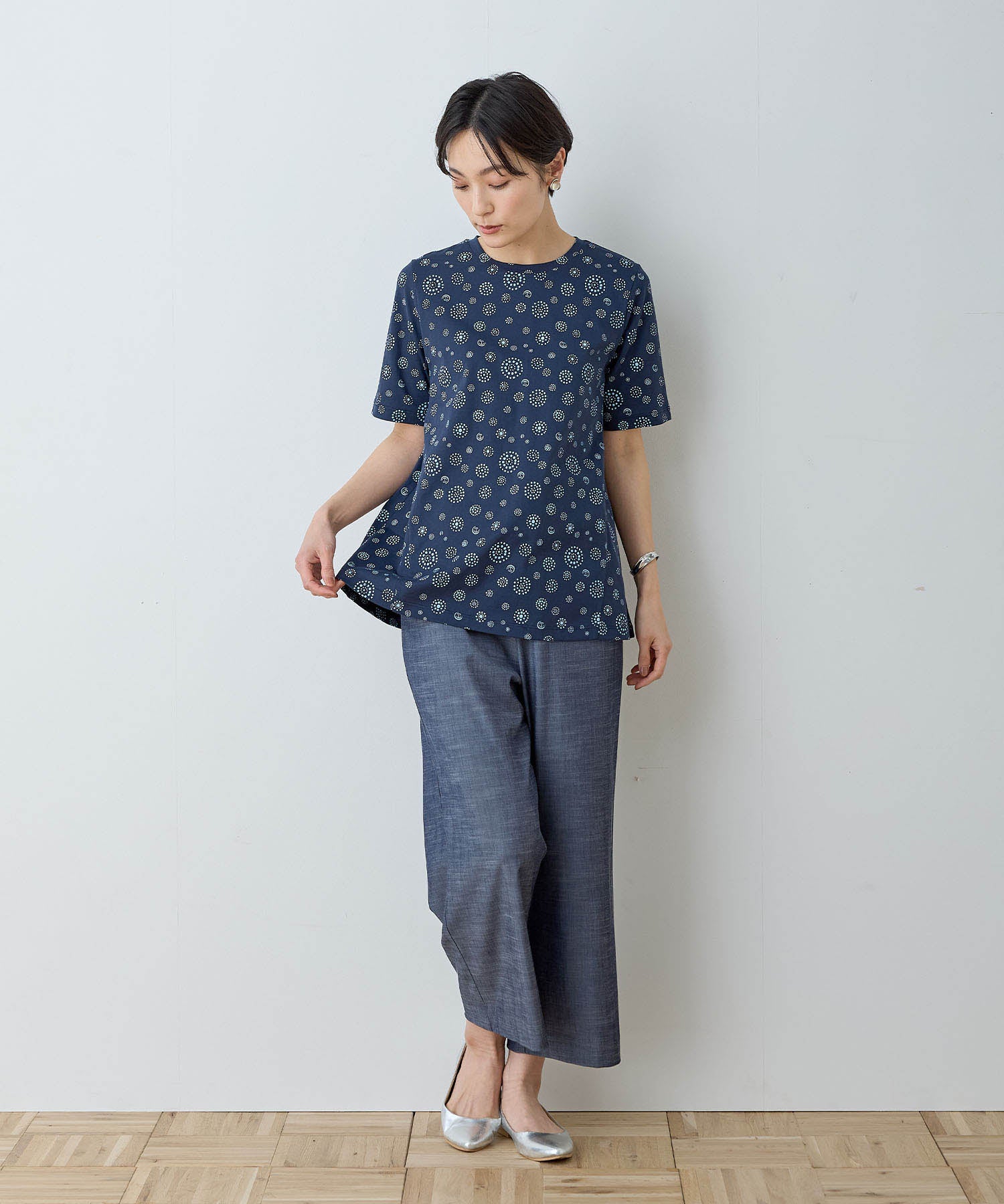 デコイ DECOY 【ひやさら】【UVカット】【友桝飲料コラボ】ドットロゴプリントTシャツ (ホワイト) ホワイト