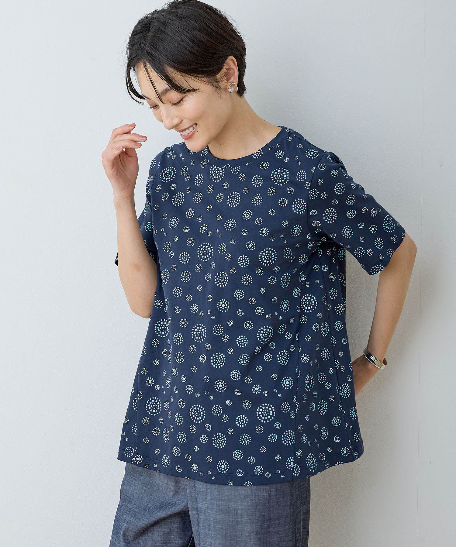 デコイ DECOY 【ひやさら】【UVカット】【友桝飲料コラボ】ドットロゴプリントTシャツ (ホワイト) ホワイト