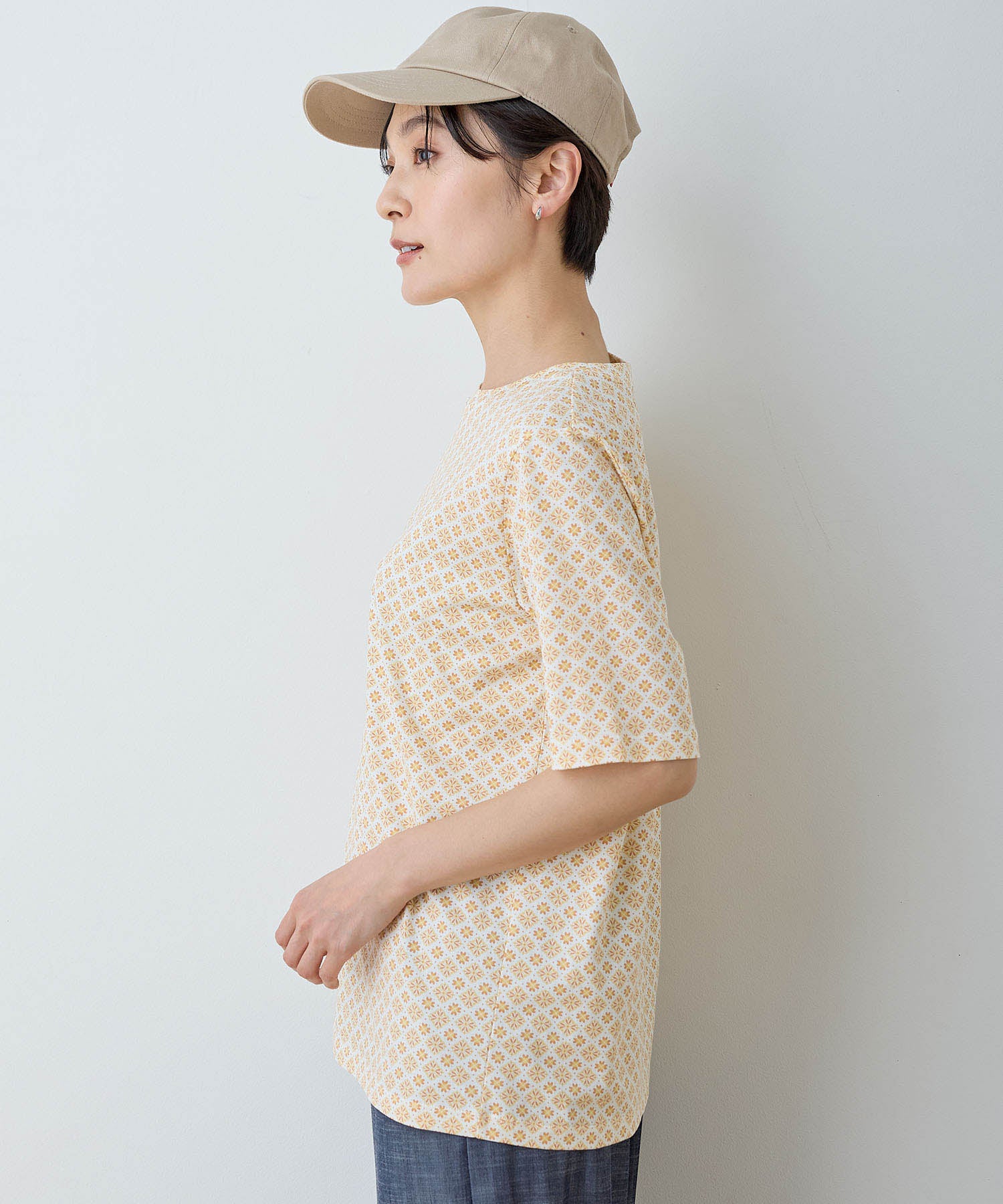 デコイ DECOY 【ひやさら】【UVカット】総プリントTシャツ (ネイビー) ネイビー