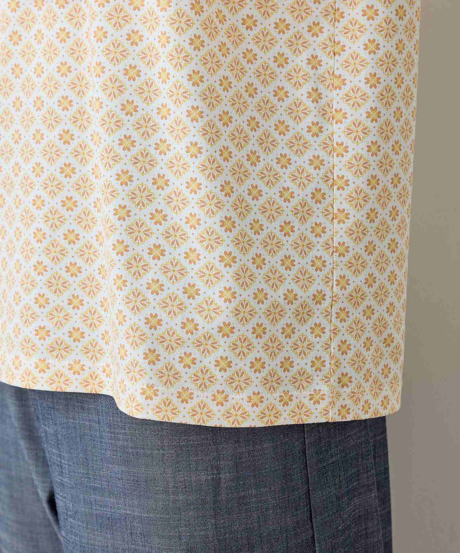 デコイ DECOY 【ひやさら】【UVカット】総プリントTシャツ (ネイビー) ネイビー