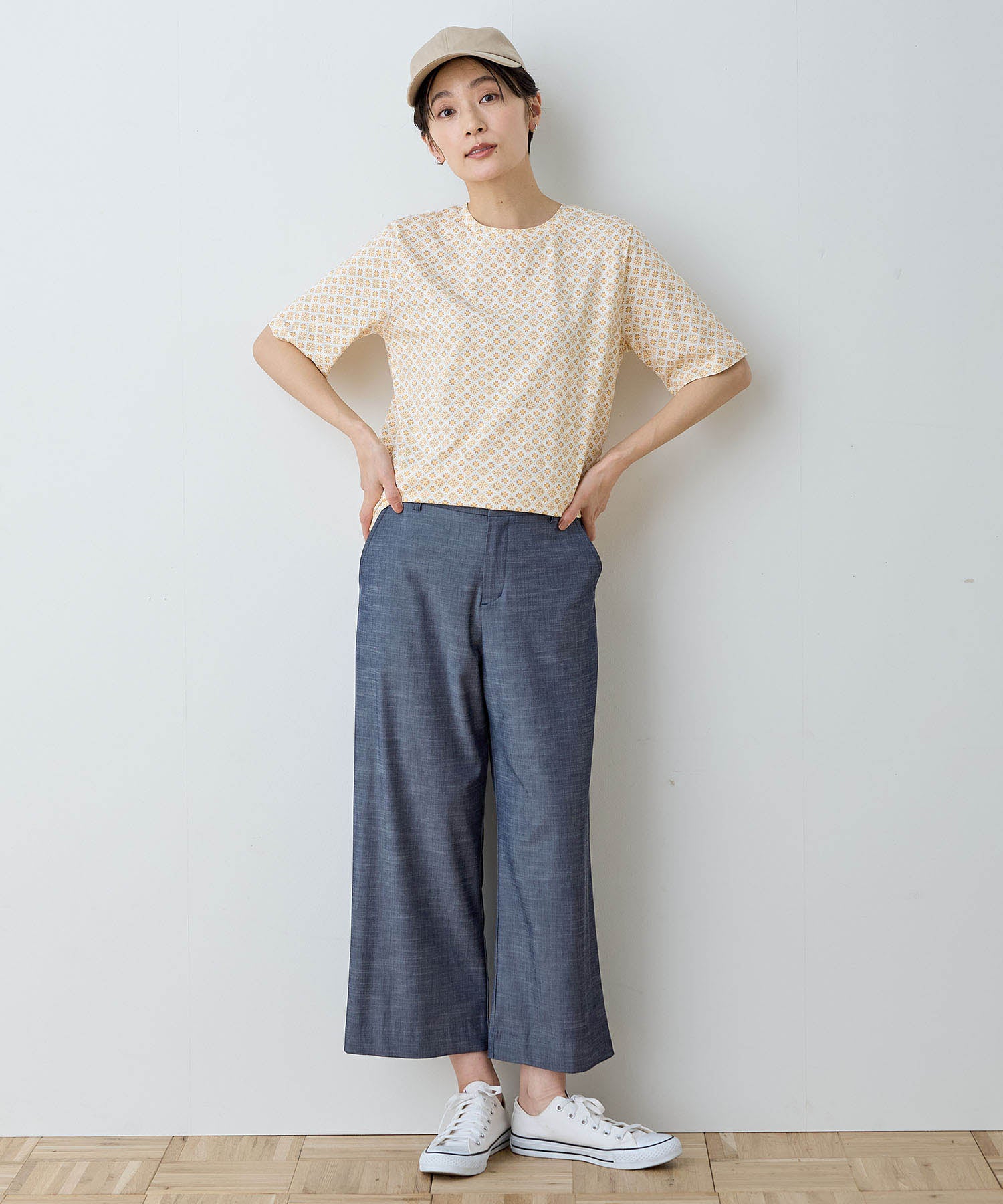 デコイ DECOY 【ひやさら】【UVカット】総プリントTシャツ (ネイビー) ネイビー