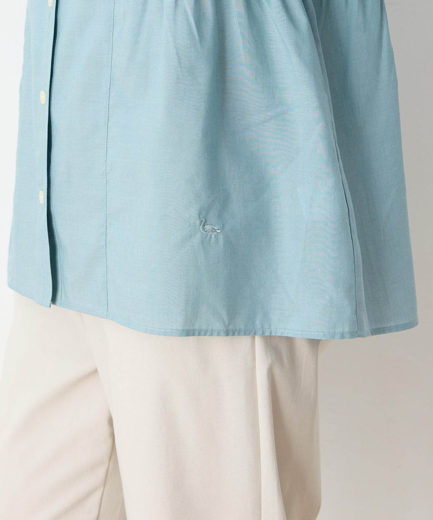 デコイ DECOY ペプラムブラウス (ブルー) ブルー