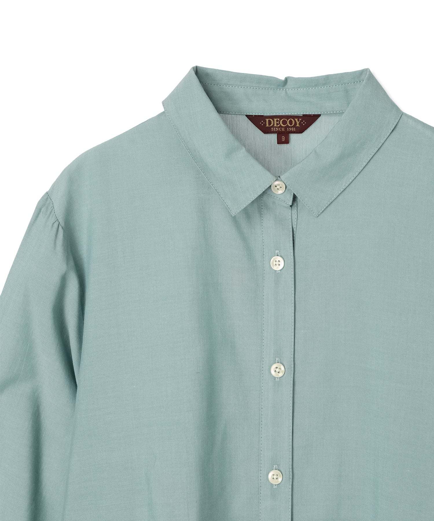 デコイ DECOY ペプラムブラウス (ブルー) ブルー