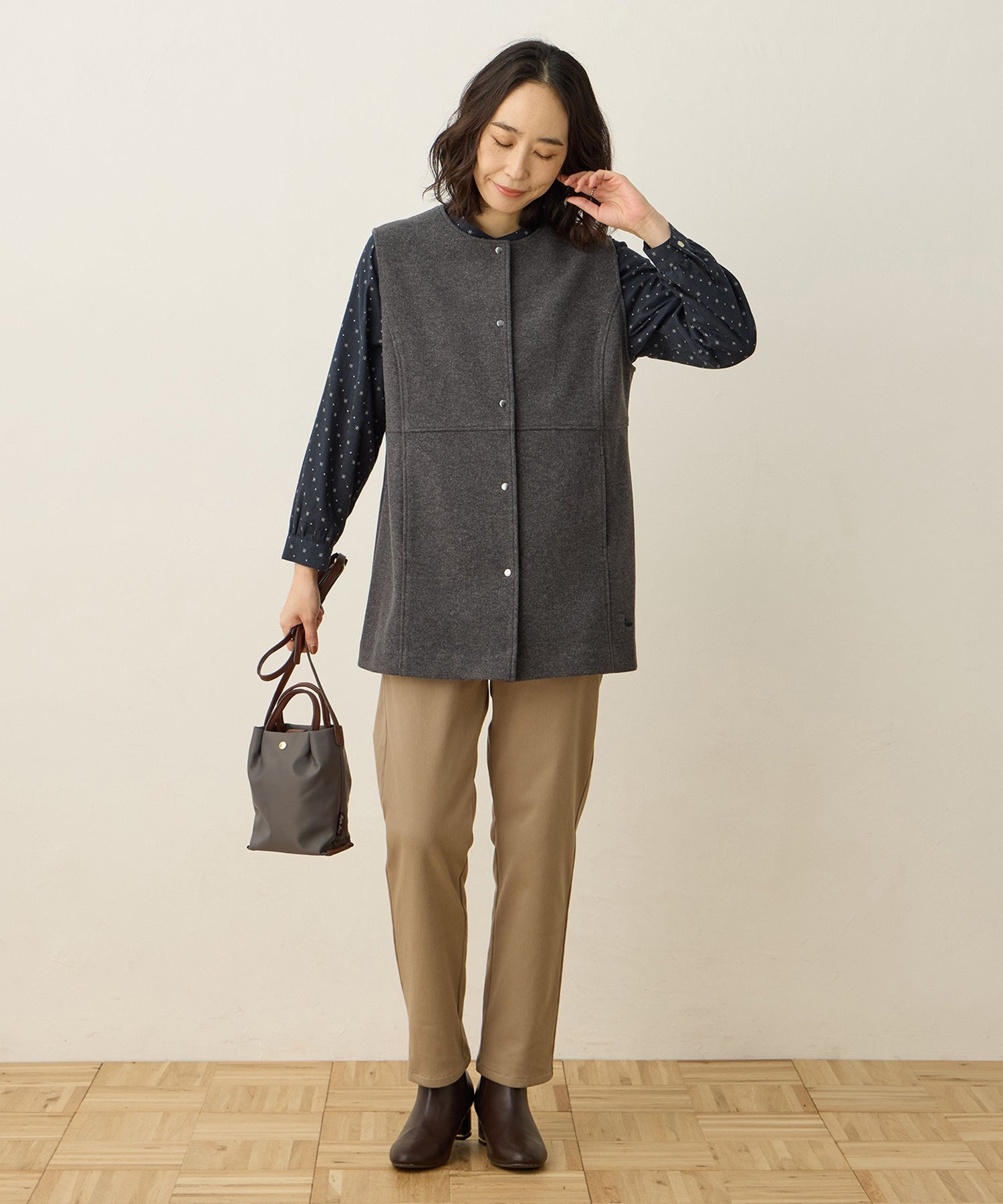 デコイ DECOY ウーレットジレ (モカ) モカ