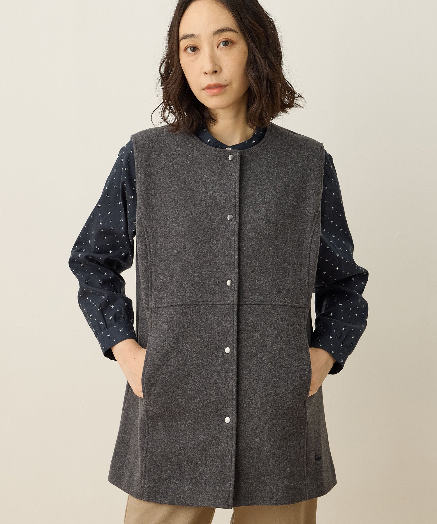 デコイ DECOY ウーレットジレ (チャコールグレー) チャコールグレー
