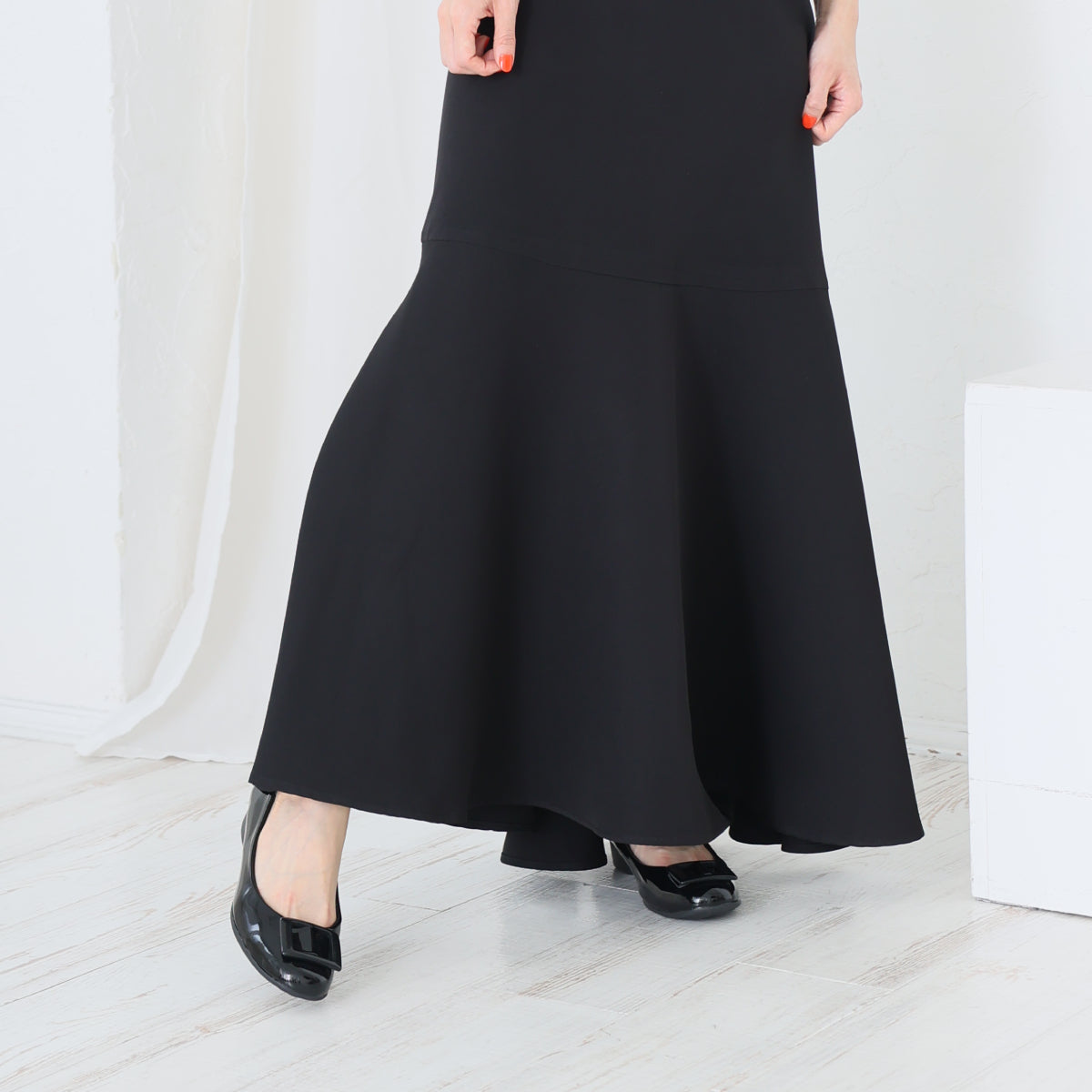 デメテル DEMETER 雨でもおしゃれに履けるバックルレインパンプス