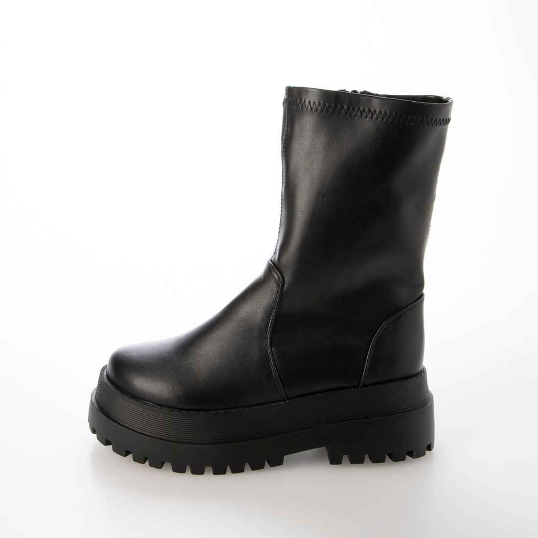 Demeter DEMETER Thick Sole Tank Sole Mid-Length Stretch Boots