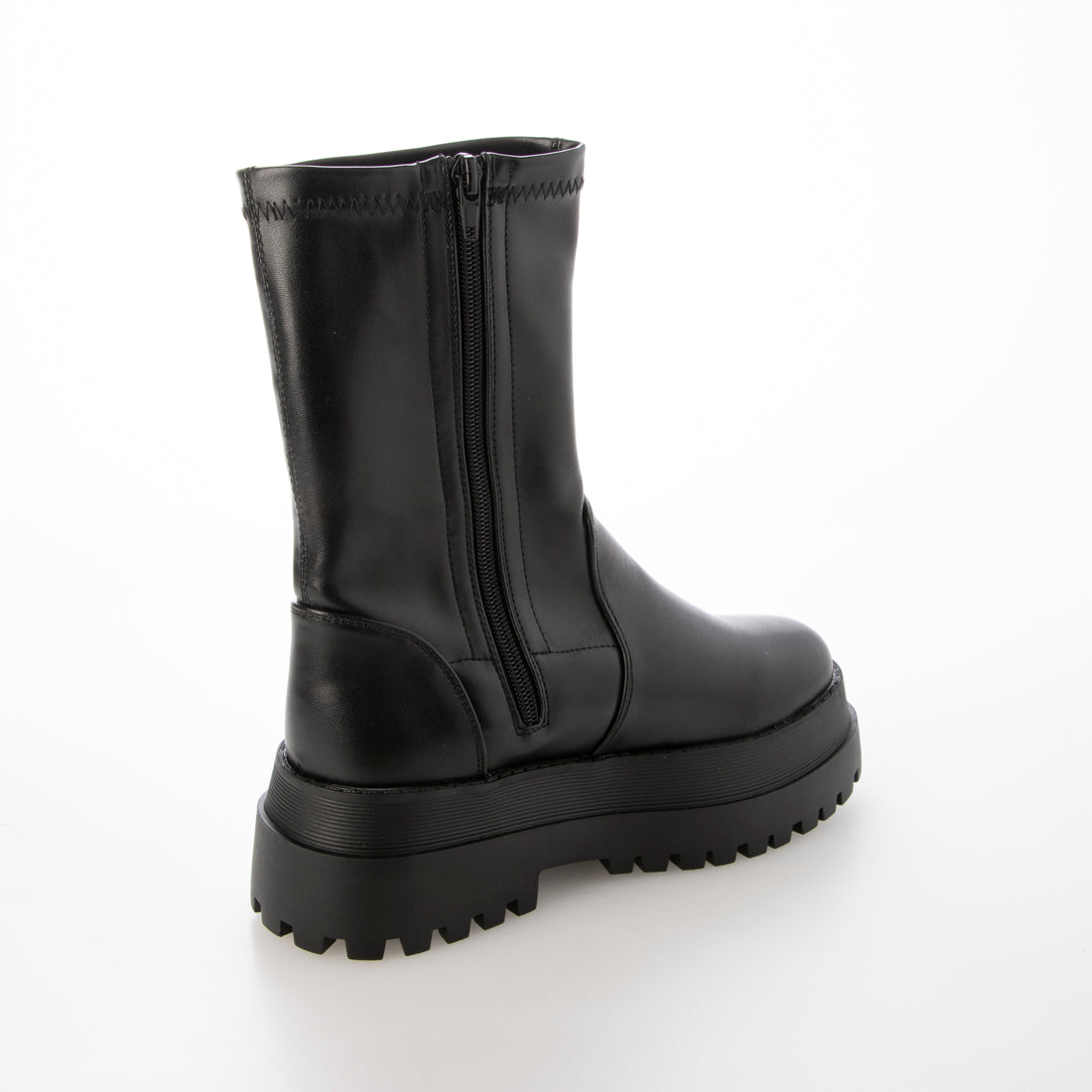 Demeter DEMETER Thick Sole Tank Sole Mid-Length Stretch Boots