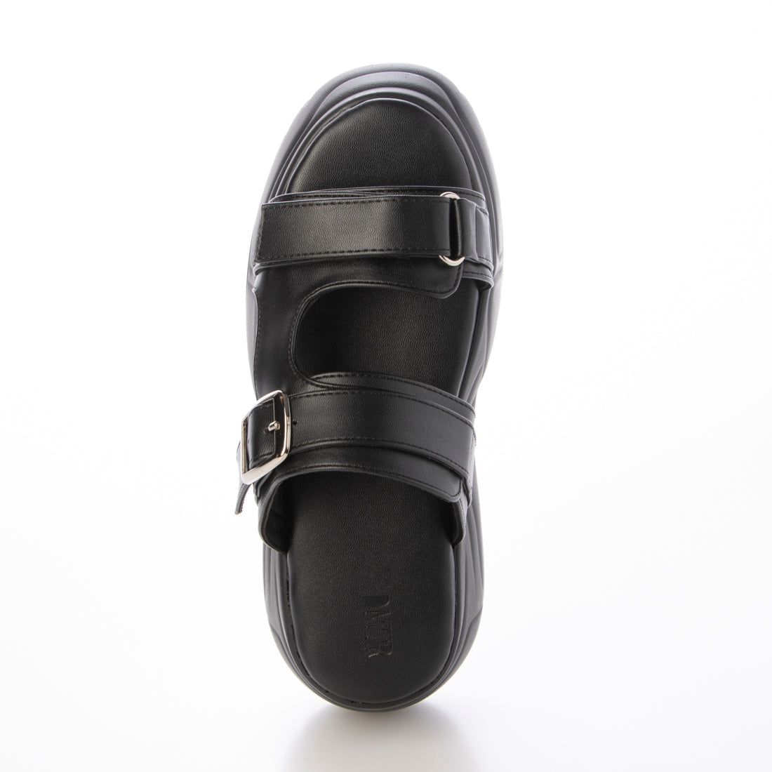 デメテル DEMETER 厚底 ボリュームソール ダブルストラップサンダル (ブラック) ブラック