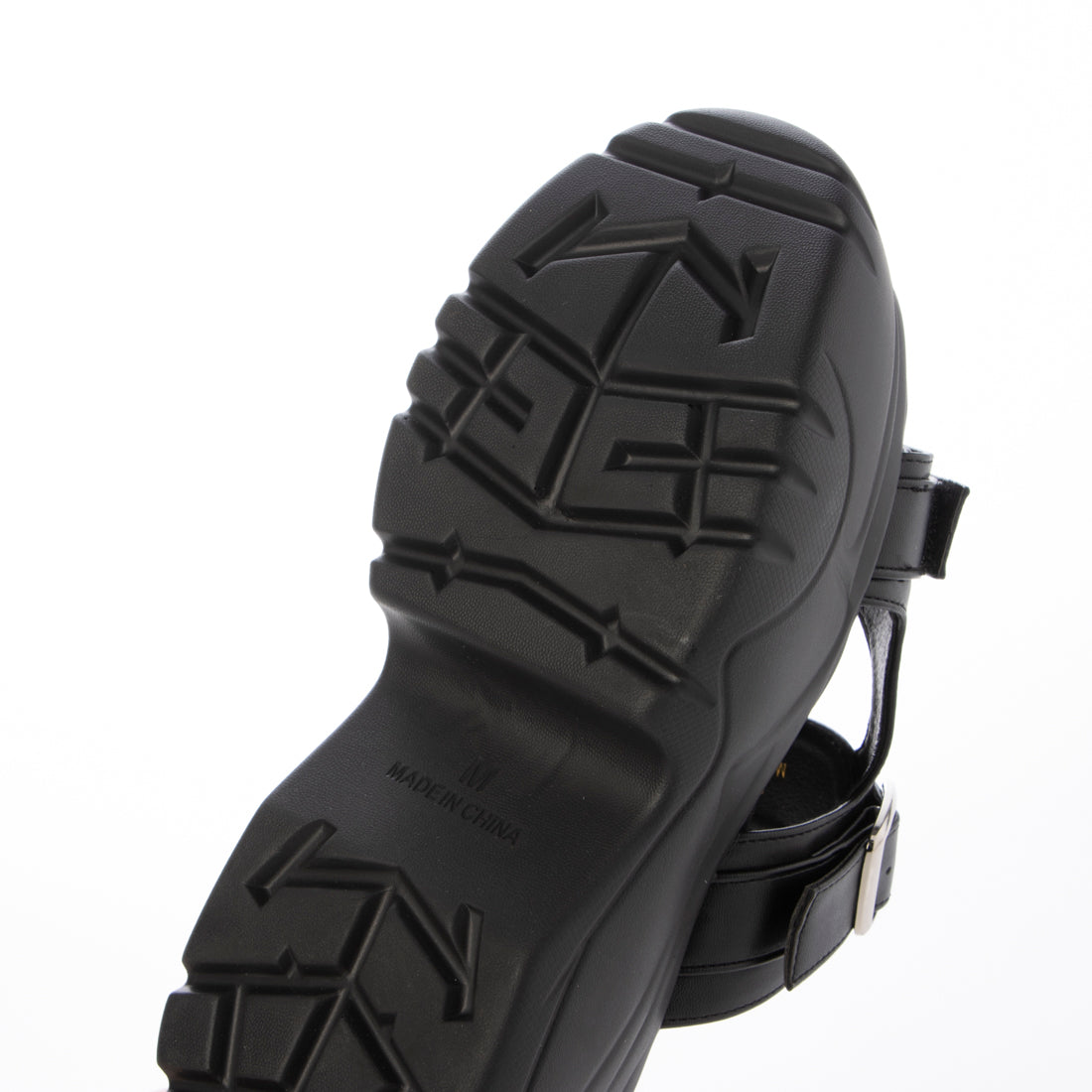 デメテル DEMETER 厚底 ボリュームソール ダブルストラップサンダル (ブラック) ブラック