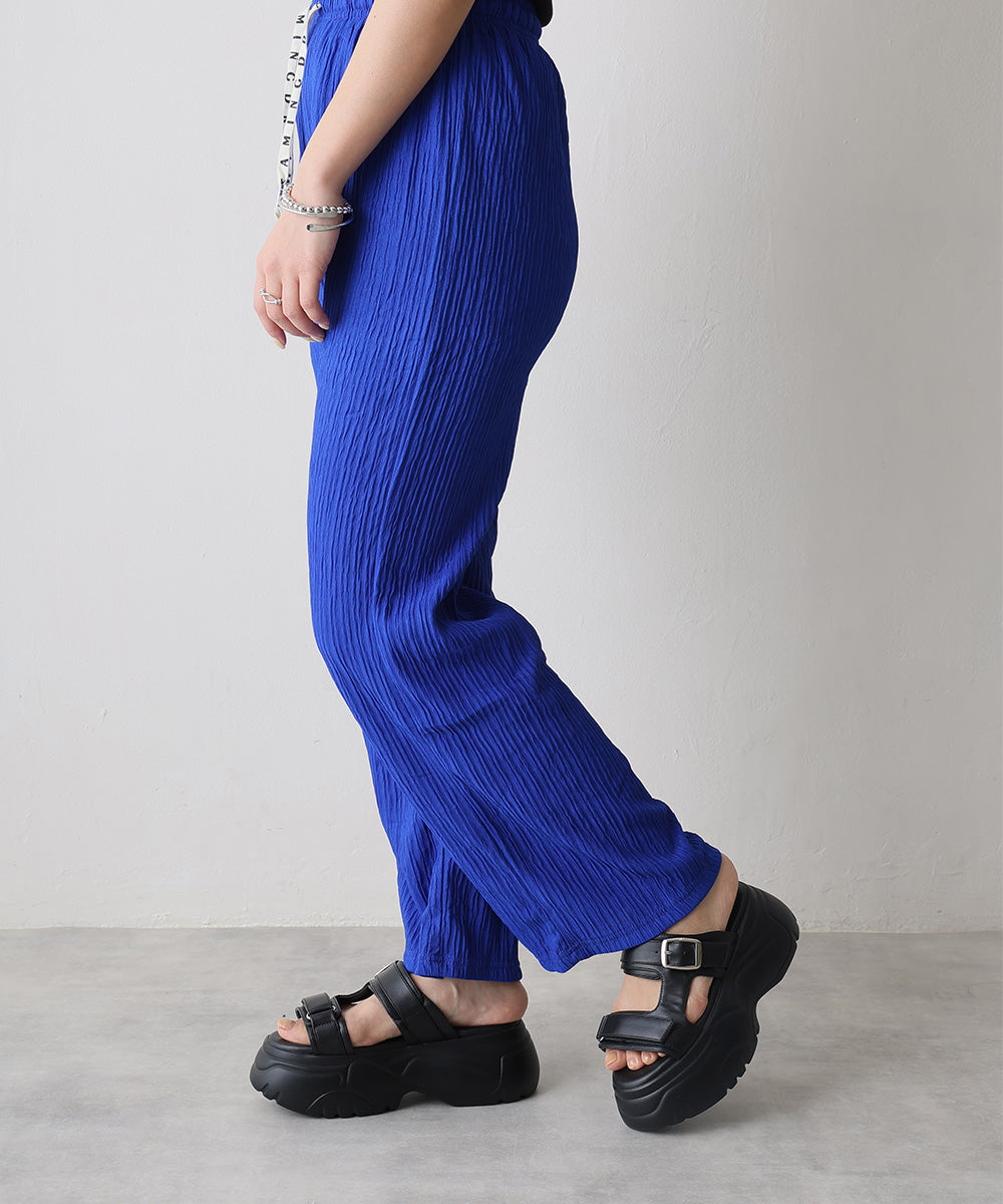 デメテル DEMETER 厚底 ボリュームソール ダブルストラップサンダル (ブラック) ブラック