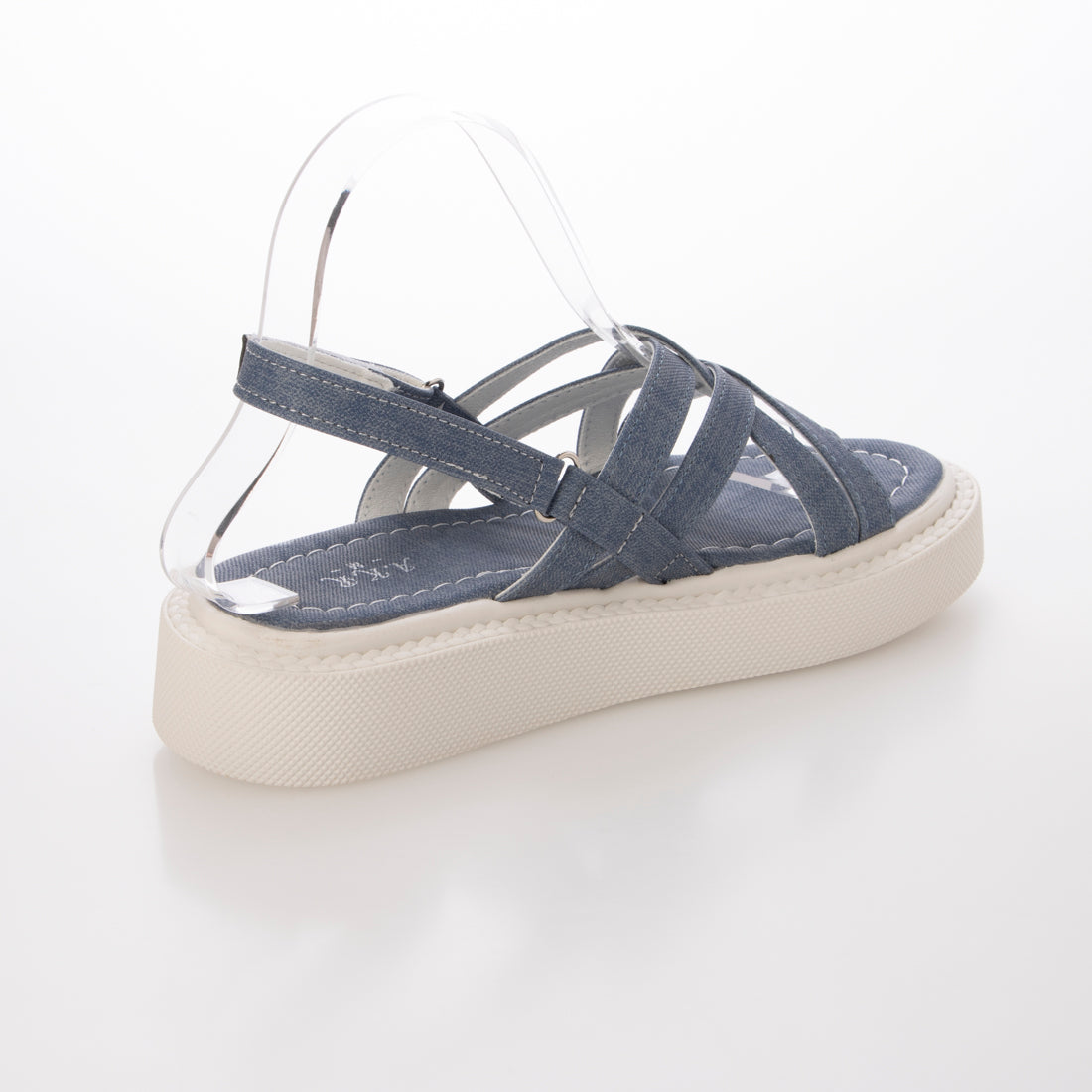 デメテル DEMETER 軽量厚底 プラットフォーム クロスデザイン ストラップサンダル (デニム) デニム
