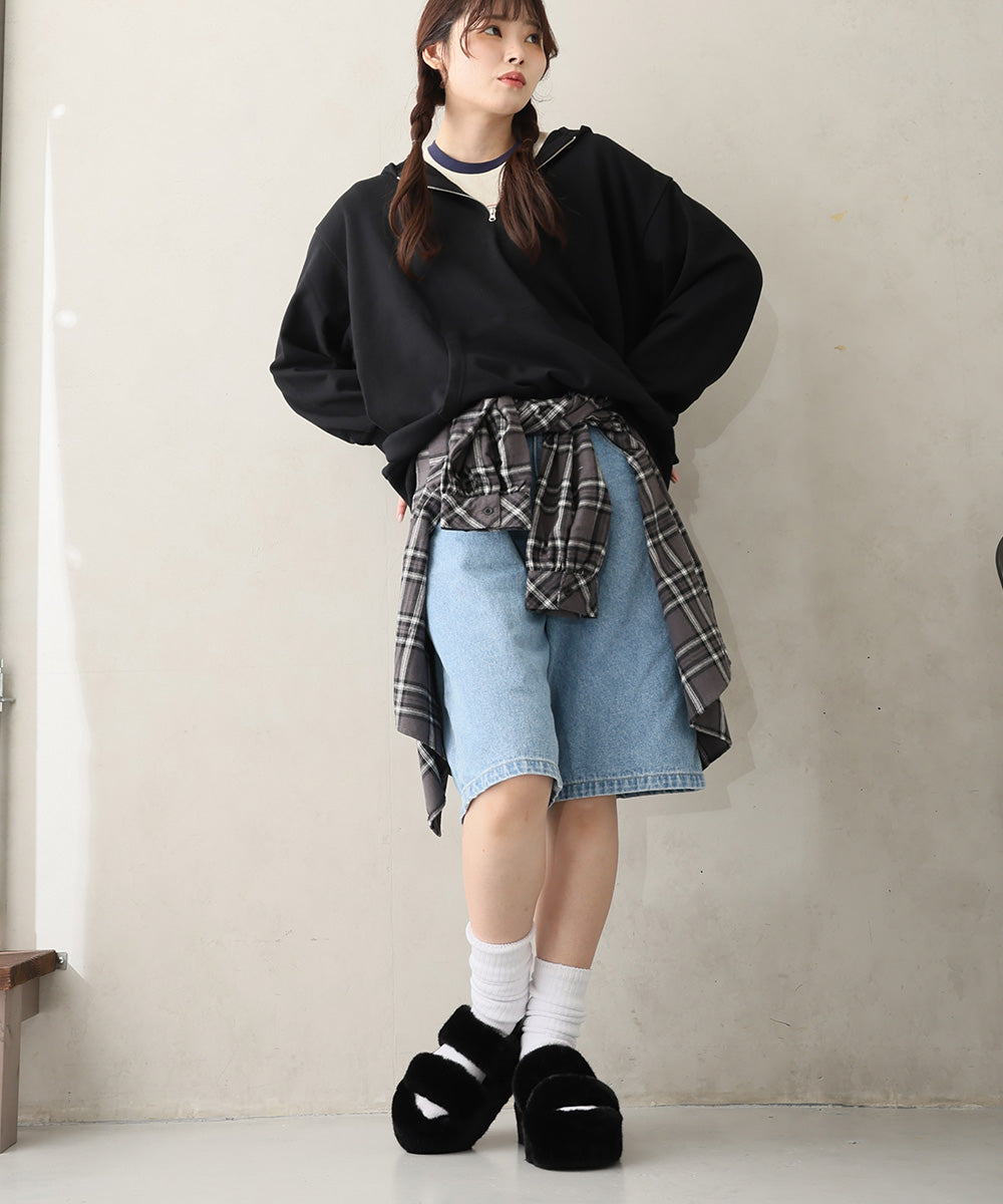 デメテル DEMETER 厚底 プラットフォーム バックバンド ファーサンダル (ブラック) ブラック