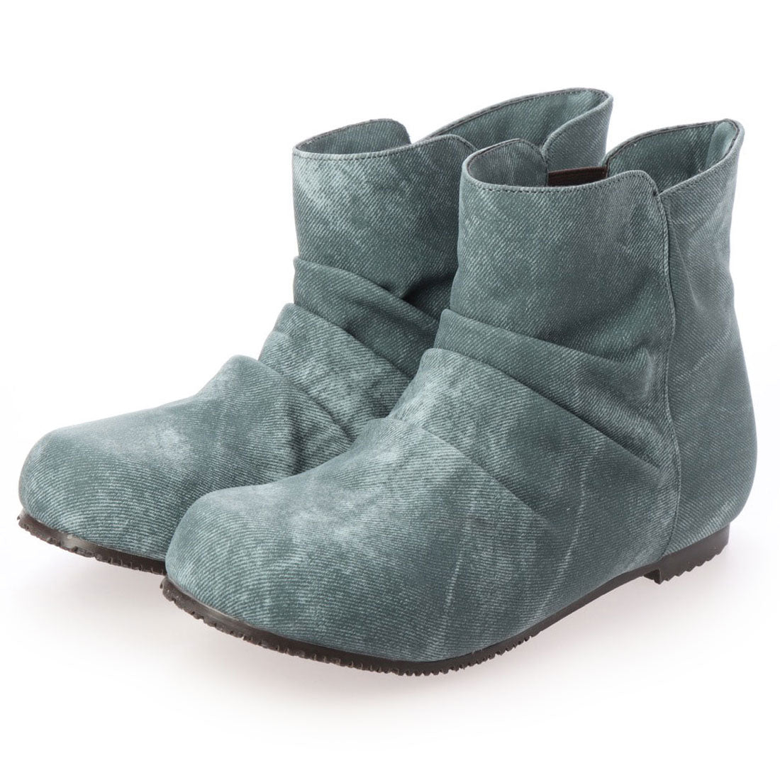 デメテル DEMETER カジュアルに使えるサイドゴアレインブーツ (デニムブルー) デニムブルー