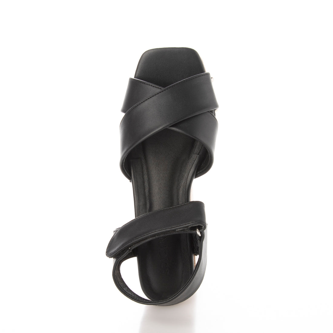 デメテル DEMETER 厚底ソール☆スタッズデザインのスクエアトゥクロスベルトウェッジサンダル