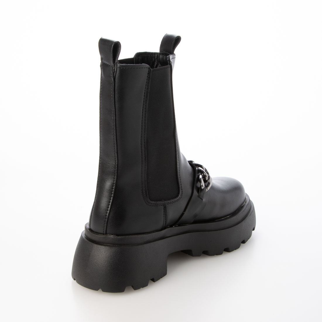 デメテル DEMETER 厚底ソール☆チェーンモチーフ サイドゴアブーツ (ブラック) ブラック