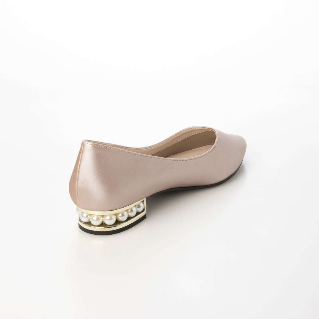 DEMETER 2.5cm pointed toe pearl heel pumps