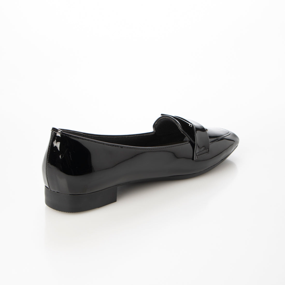 デメテル DEMETER neue ar he AC 日本製☆軽量 幅広3E スクエアトゥ エナメル ローヒール ローファー パンプス