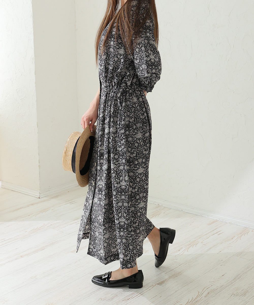 デメテル DEMETER neue ar he AC 日本製☆軽量 幅広3E スクエアトゥ エナメル ローヒール ローファー パンプス (ブラック) ブラック