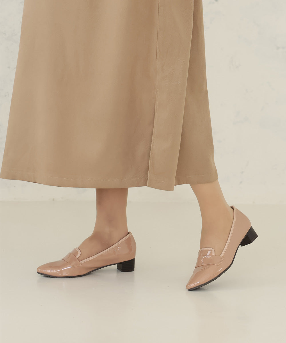 DEMETER Waterproof, water repellent, anti-slip ☆ For both sunny and rainy days Wide 3E pointed toe loafers Rain pumps Rain shoes