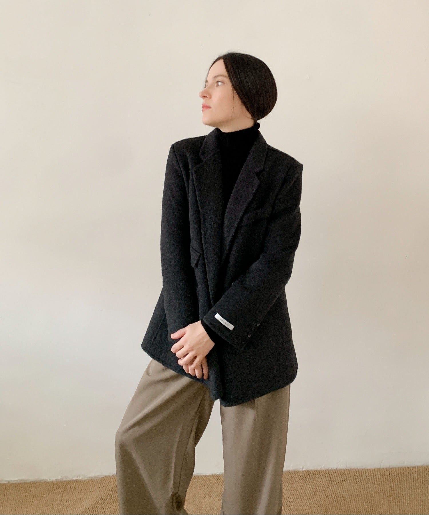 ディケイドクラシック DECADE CLASSIC DECADE CLASSIC リバーウールテーラードジャケット (ダークグレー) ダークグレー