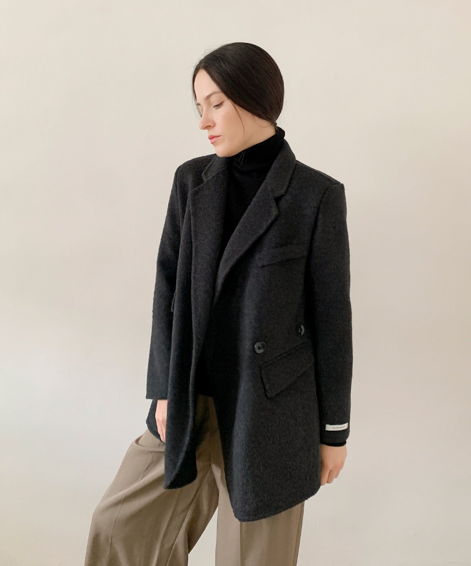 ディケイドクラシック DECADE CLASSIC DECADE CLASSIC リバーウールテーラードジャケット (ダークグレー) ダークグレー