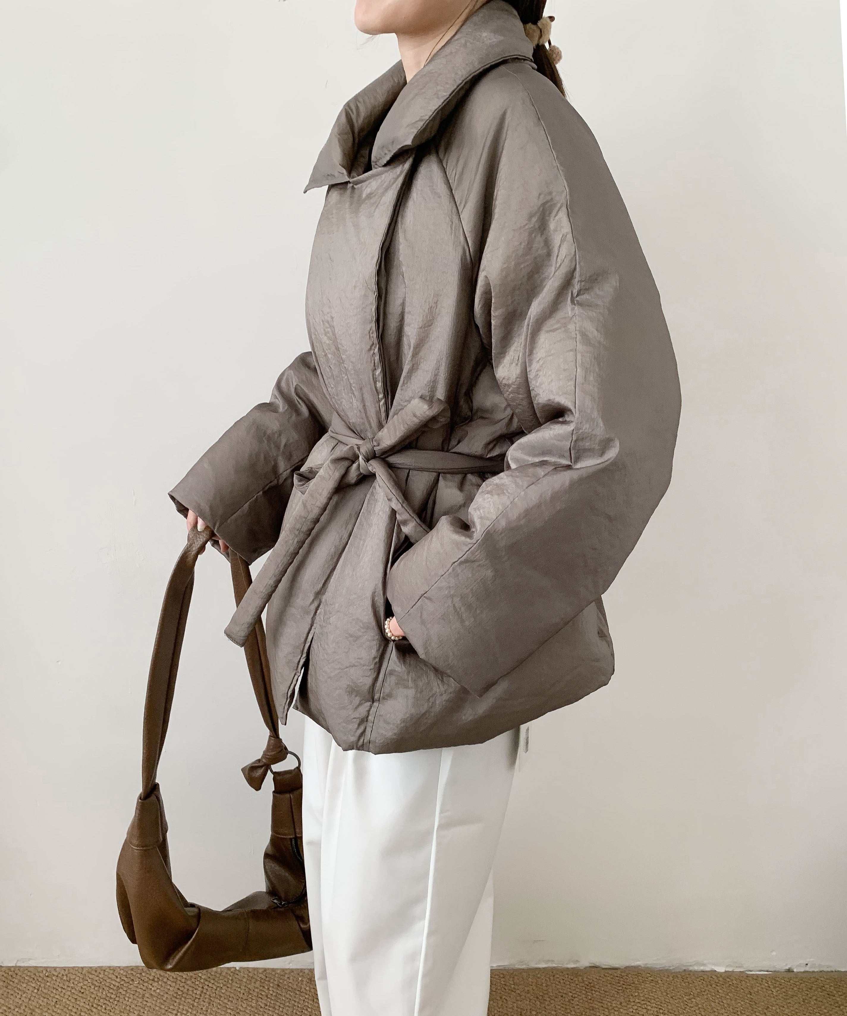 ディケイドクラシック DECADE CLASSIC DECADE CLASSIC 切り替えショート丈ダウンジャケット (グレー) グレー